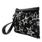 Dolce & Gabbana Dolce & Gabbana Black White Stars Pattern Clutch Pouch Bag/one size/Black and White