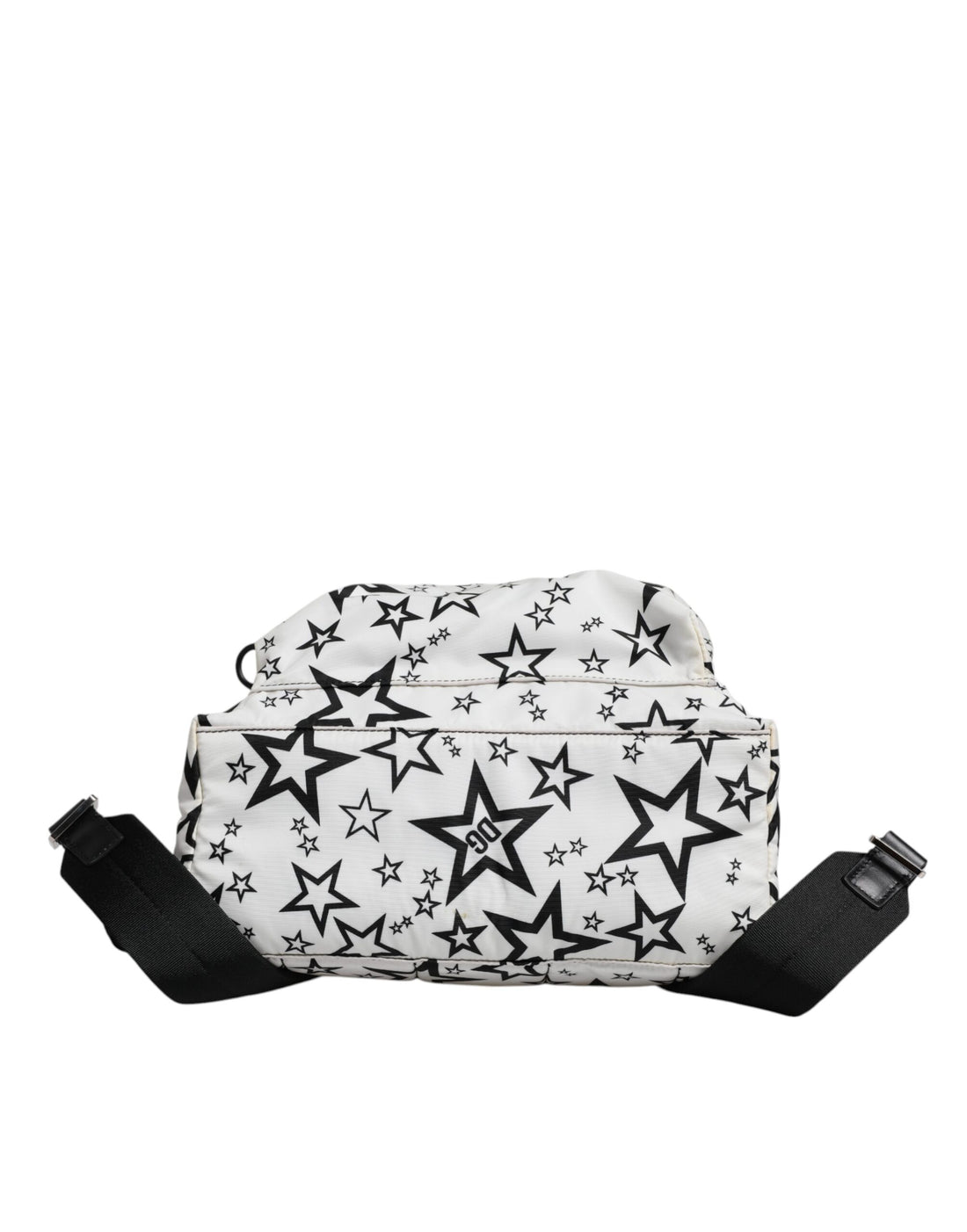 Dolce &amp; Gabbana Dolce &amp; Gabbana White DG Stars Print Nylon School Backpack Bag/one size/Black/White