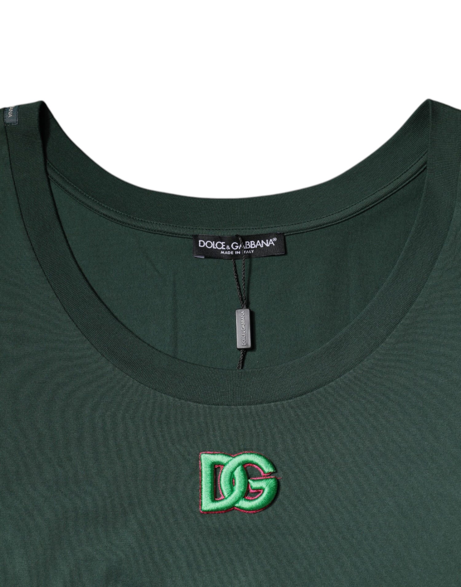 Dolce &amp; Gabbana Green DG Sleeveless Round Neck Tank T-shirt/IT52 | XL/Dark Green