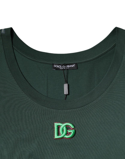 Dolce &amp; Gabbana Green DG Sleeveless Round Neck Tank T-shirt/IT52 | XL/Dark Green