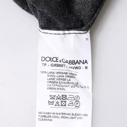 Dolce &amp; Gabbana Gray Wool Knit Turtleneck Pullover Sweater/IT46 | S/Gray