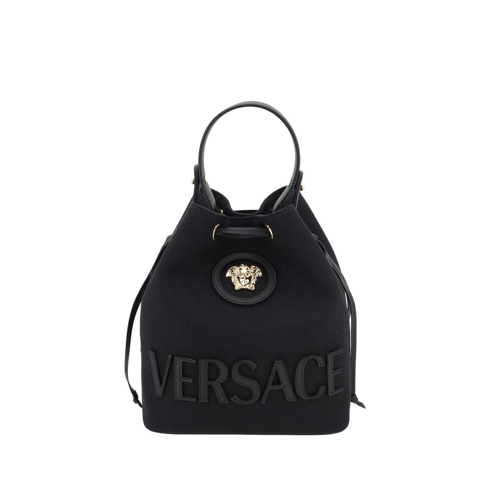 Versace La Medusa Bucket Bag/one size/Black