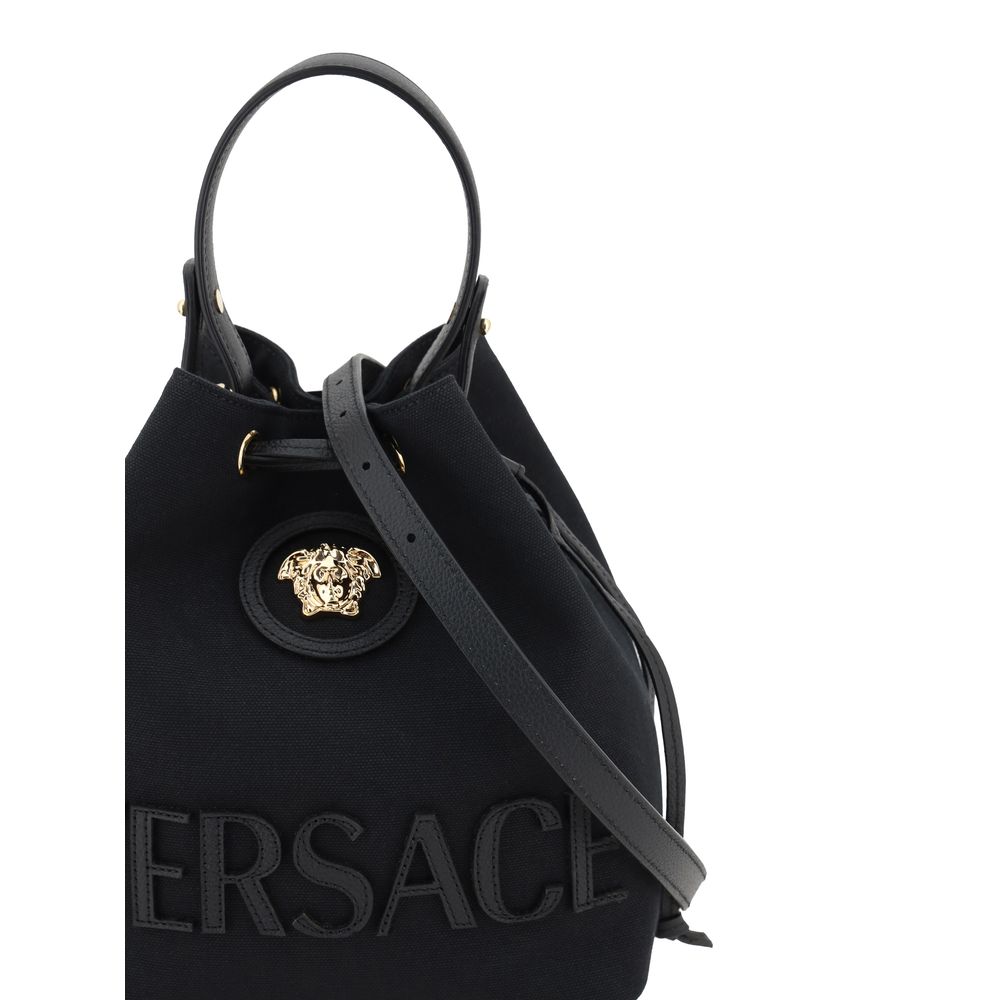 Versace La Medusa Bucket Bag/one size/Black