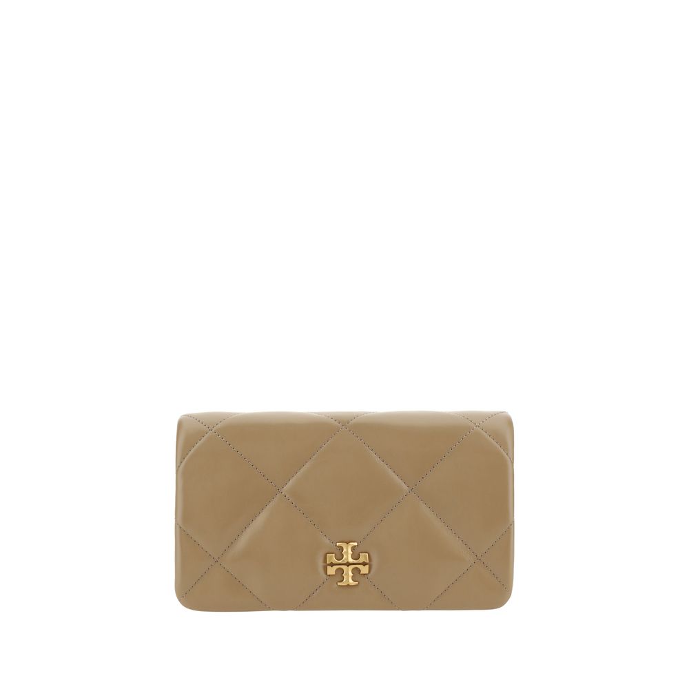 Tory Burch Kira Diamond Shoulder Wallet/one size/Brown