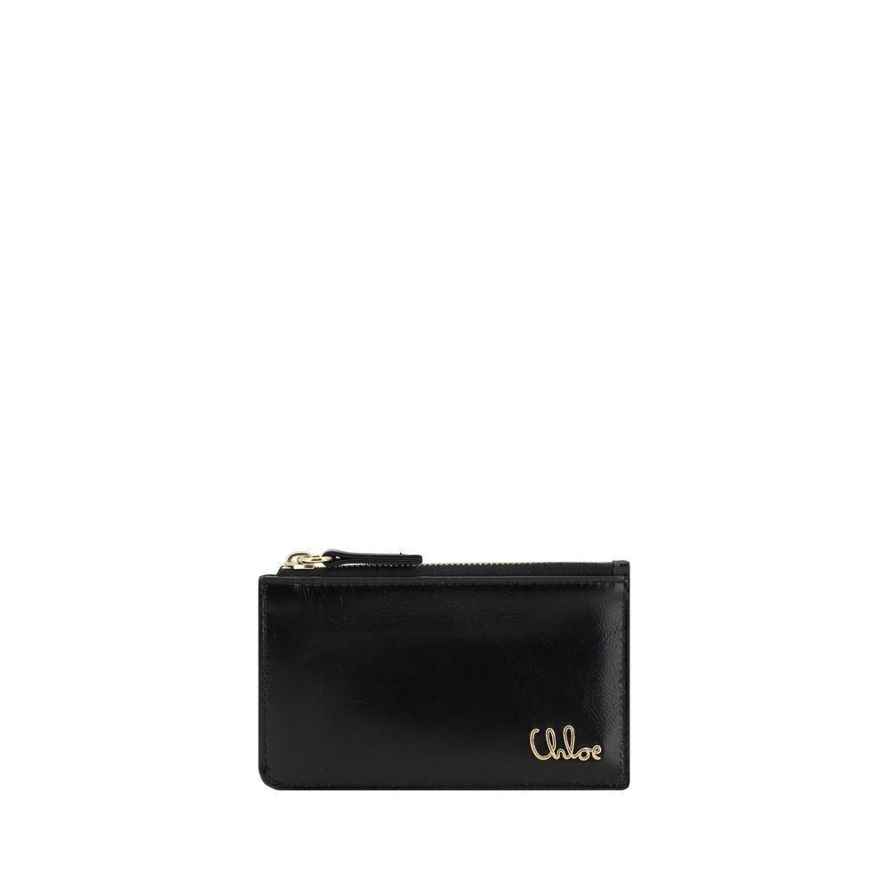 Chloé Chloé Logoed Card Holder/one size/Black