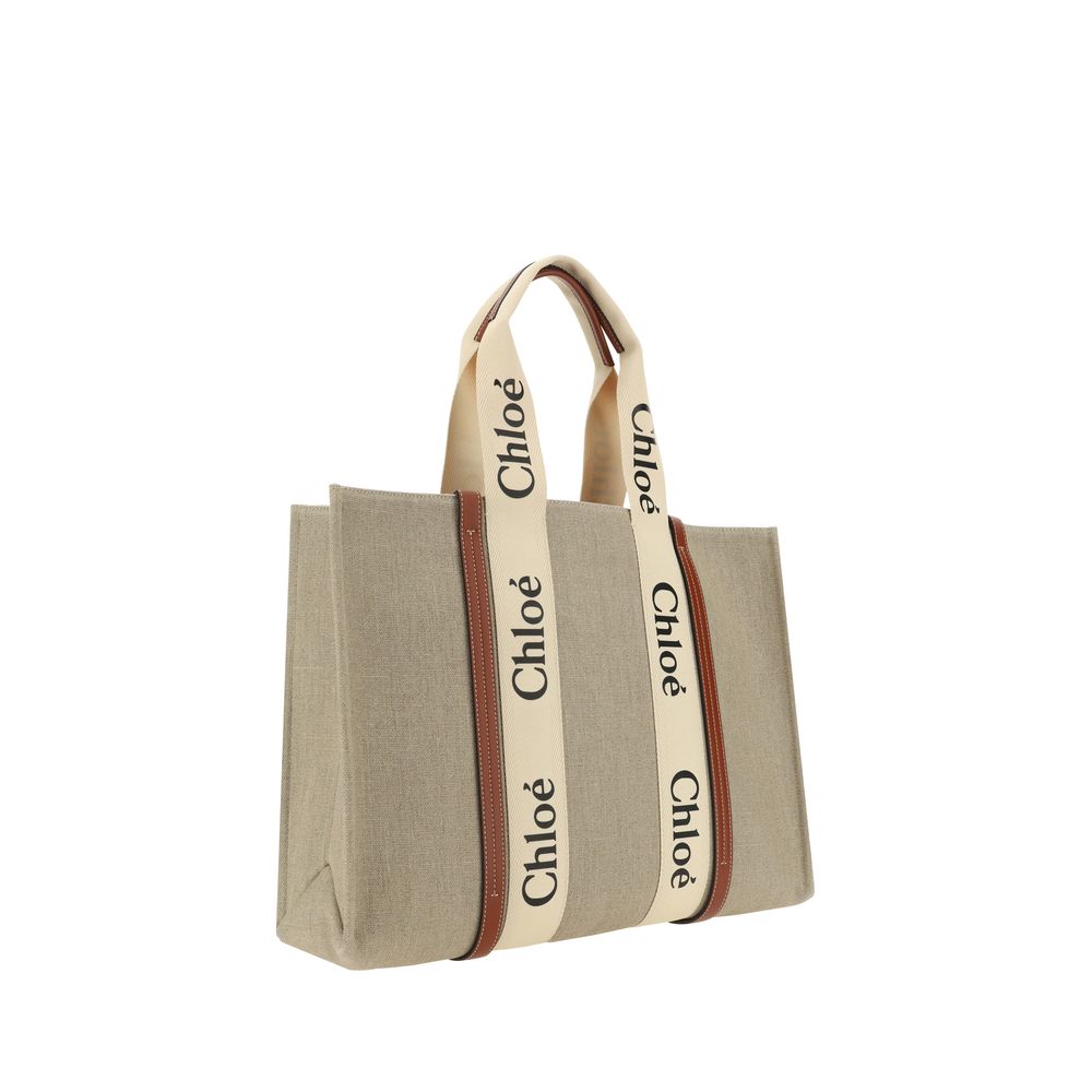 Chloé Chloé Woody Handbag/one size/Beige