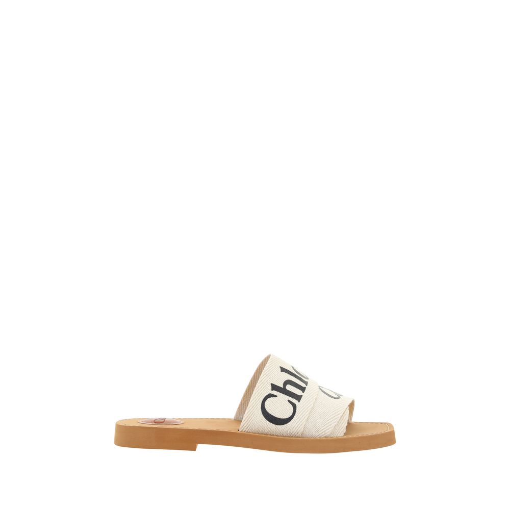 Chloé Chloé Woody Sandals/EU35/US5/White