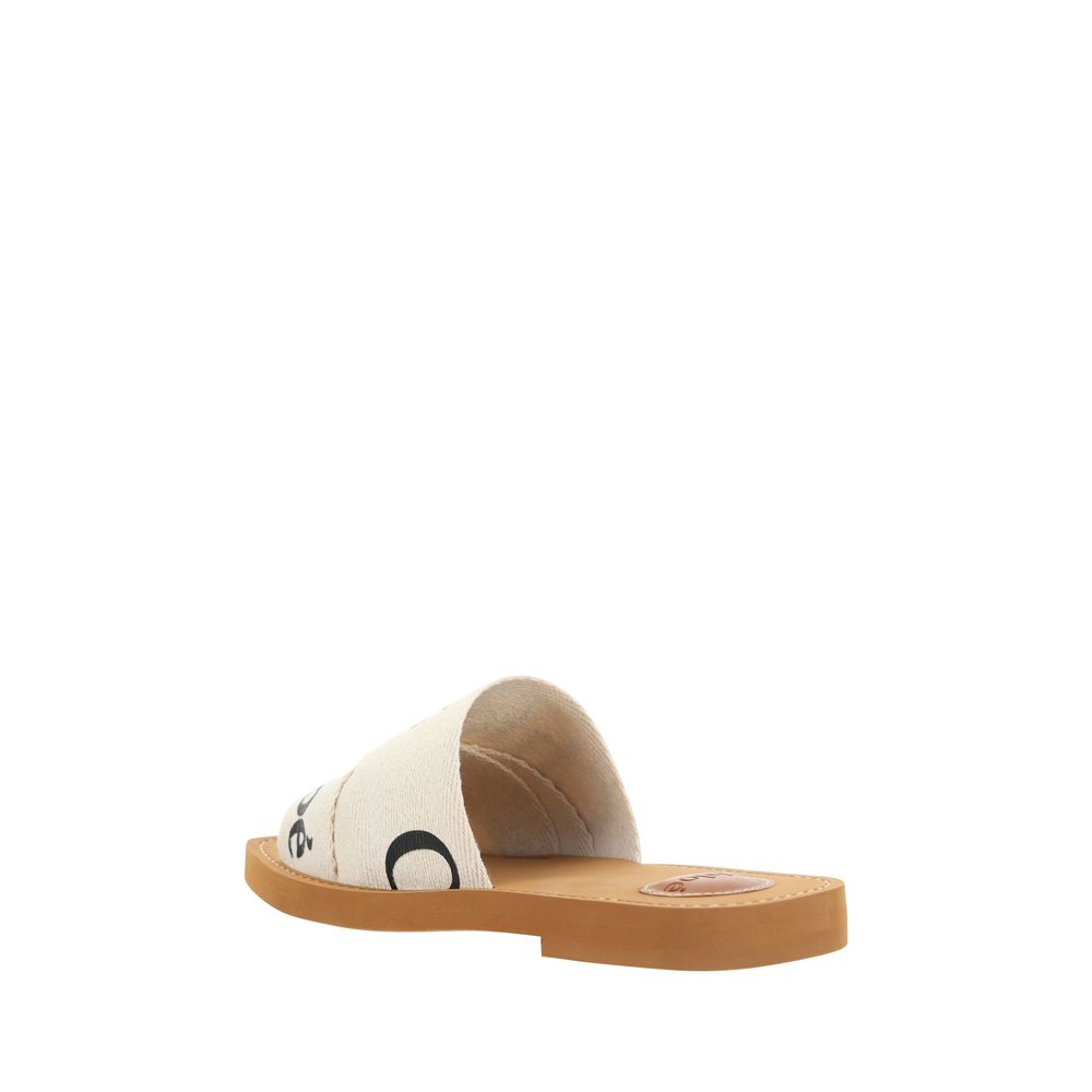 Chloé Chloé Woody Sandals/EU35/US5/White