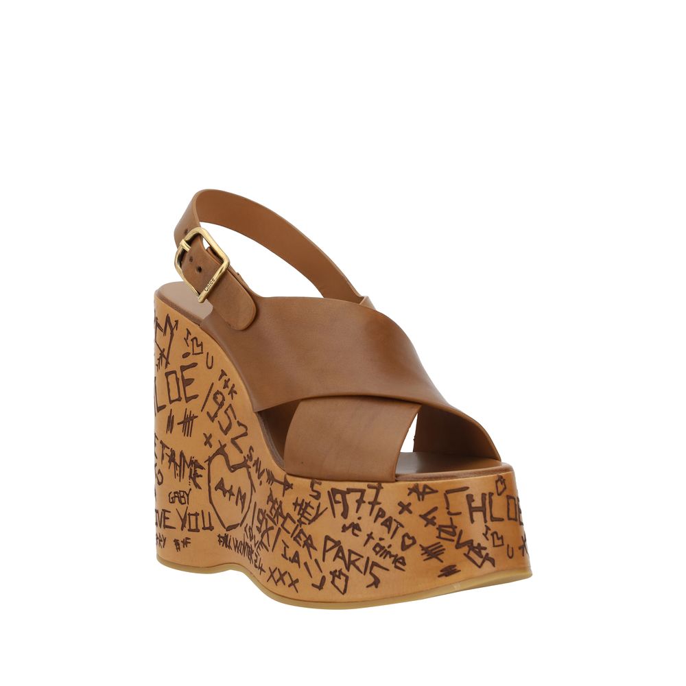 Chloé Chloé Maxime Sandals/EU37/US7/Brown