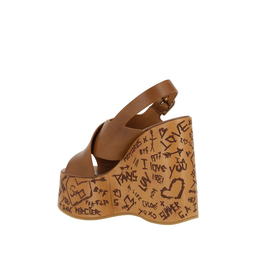 Chloé Chloé Maxime Sandals/EU37/US7/Brown