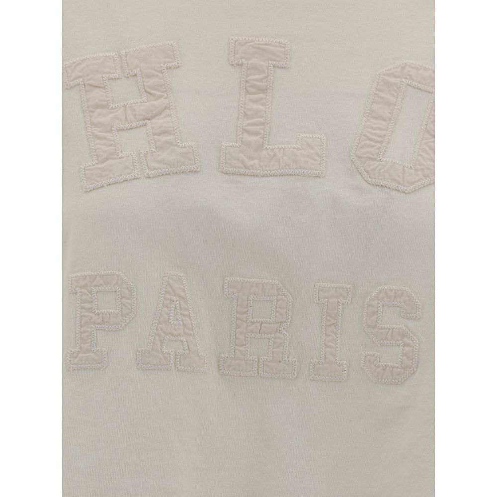 Chloé Chloé Cotton cropped T-shirt/S/Cream