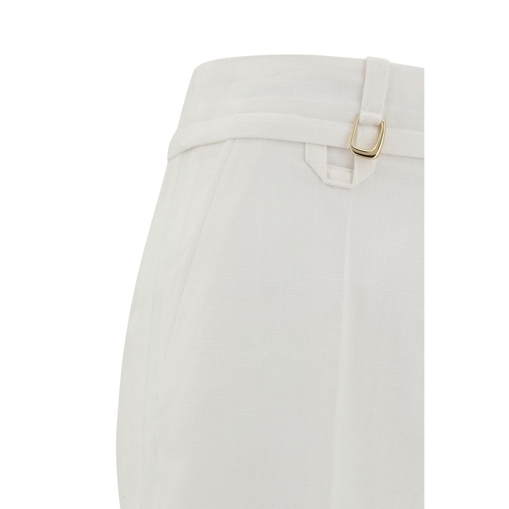 Jacquemus Jacquemus Le Pantalon Tibau linen Pants/IT38 | S/White