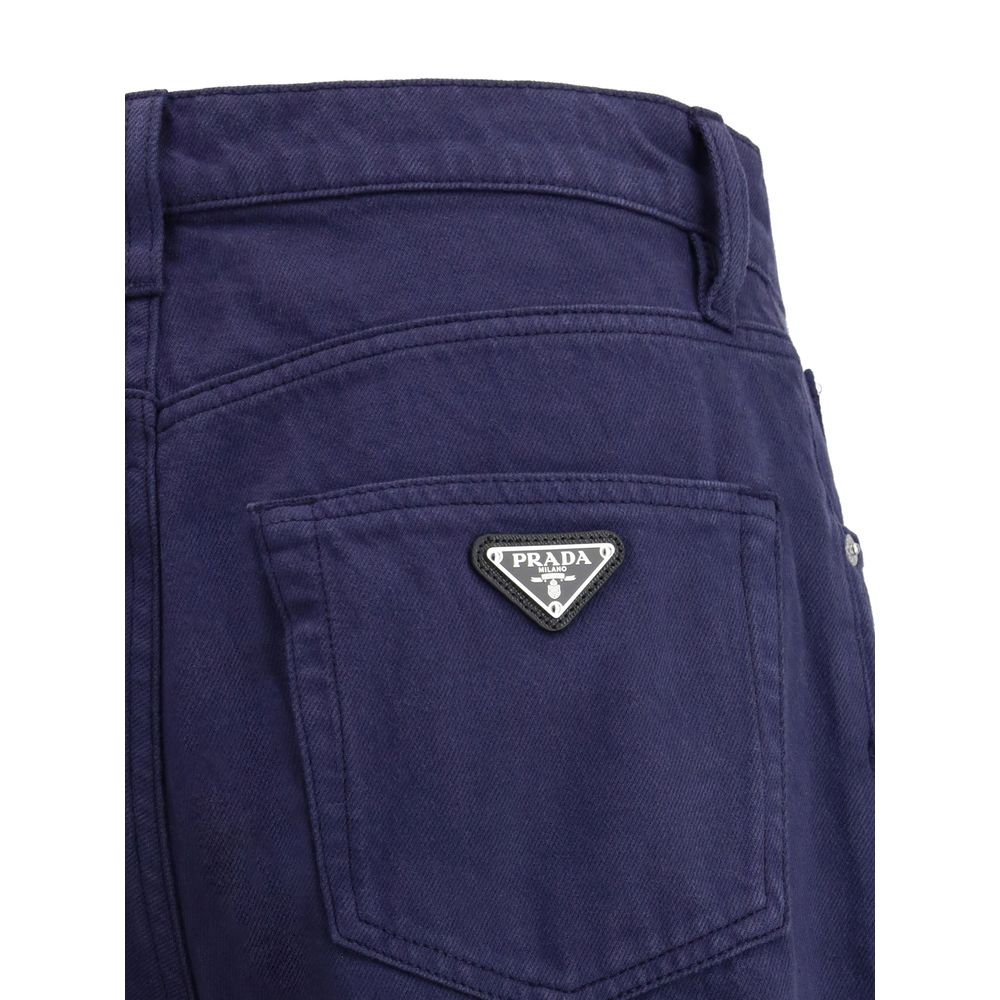 Prada Prada Cotton straight jeans/W31/Blue