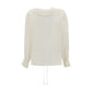 Chloé Chloé Silk Blouse with pleated details/IT40 | M/Cream