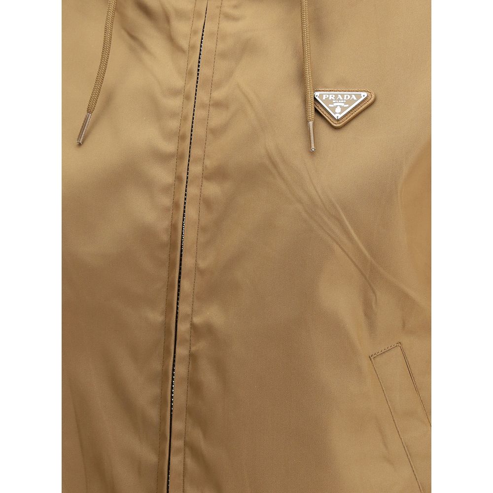 Prada Prada Waterproof hooded Jacket/IT42 | L/Brown