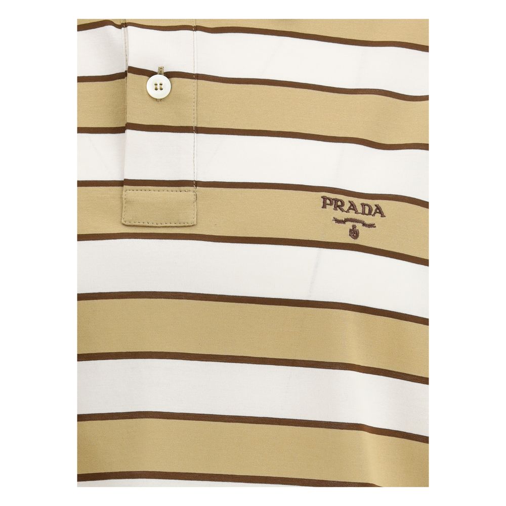 Prada Prada Striped Polo Shirt/M/Multicolor