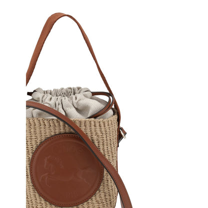 Chloé Chloé Horse Medal Bucket Bag/one size/Beige