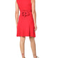 Maternal America Sleeveless Front Tie Dress - Red