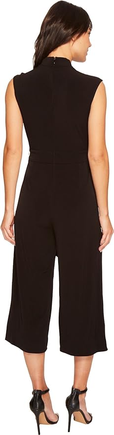 Catherine Catherine Malandrino V-Neck Wide Leg Jumpsuit - Black