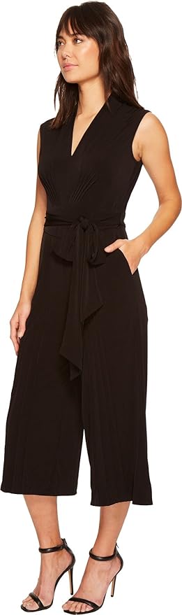 Catherine Catherine Malandrino V-Neck Wide Leg Jumpsuit - Black