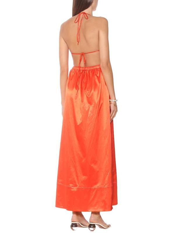 STAUD Sidney Maxi Dress - Orange