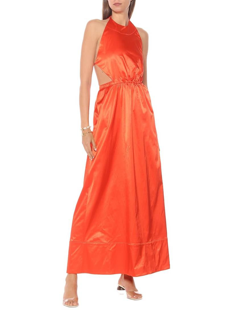 STAUD Sidney Maxi Dress - Orange