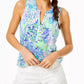 Lilly Pulitzer Essie Tank- Top - Shell - Blue Multi/Multi Shell - S