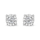 Haus of Brilliance .925 Sterling Silver 1/10 Cttw Round Brilliant-Cut Diamond Miracle-Set Stud Earrings (J-K Color, I3 Clarity)