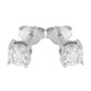 Haus of Brilliance .925 Sterling Silver 1/10 Cttw Round Brilliant-Cut Diamond Miracle-Set Stud Earrings (J-K Color, I3 Clarity)