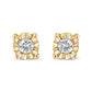 Haus of Brilliance 10K Yellow Gold Plated .925 Sterling Silver 1/10 Cttw Round Brilliant-Cut Diamond Miracle-Set Stud Earrings (J-K Color, I3 Clarity)