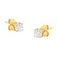 Haus of Brilliance Yellow Plated Sterling Silver Diamond Stud Earring (1/4 cttw, I-J Color, I2-I3 Clarity)