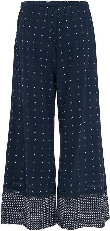 French Connection High-Rise Printed Wide Leg Culotte Pants