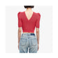 Cushnie  Cropped Pleated Knit Top - /Pink - XL