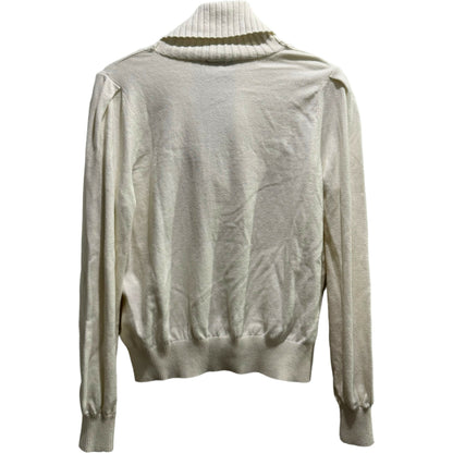 Lilla P Shawl Collar Cotton Cashmere Blend Pullover Sweater - /Off White - L