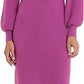 Donna Morgan Traci Puff Sleeve Sweaterdress-/Pink-XS