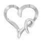 Haus of Brilliance .925 Sterling Silver Heart Shaped Pendant Necklace