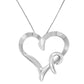 Haus of Brilliance .925 Sterling Silver Heart Shaped Pendant Necklace