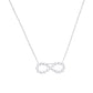 Haus of Brilliance .925 Sterling Silver 1/4 cttw Diamond Infinity Pendant Necklace (I-J, I2-I3)