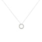 Haus of Brilliance .925 Sterling Silver 1/4 Cttw Round-cut Diamond Open Circle Halo 18" Pendant Necklace (I-J Color, I2-I3 Clarity)