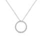 Haus of Brilliance .925 Sterling Silver 1/3 Cttw Round-Cut Diamond Open Circle Halo 18" Pendant Necklace (I-J Color, I2-I3 Clarity)