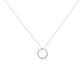 Haus of Brilliance .925 Sterling Silver 1/3 Cttw Round-Cut Diamond Open Circle Halo 18" Pendant Necklace (I-J Color, I2-I3 Clarity)