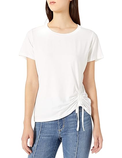 BB Dakota Ruched Detail Tee - /White