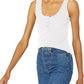 BB Dakota Ribbed Tank Top - White - S
