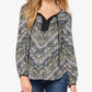 Ella Moss Maternity Tribal Blouse - Geometric - Black Multi