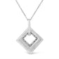 Haus of Brilliance .925 Sterling Silver Pave-Set Diamond Accent Kite Shape 18" Pendant Necklace (I-J Color, I1-I2 Clarity)