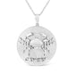 Haus of Brilliance .925 Sterling Silver Diamond Accent Cancer Zodiac Design 18" Pendant Necklace Medallion (K-L Color, I1-I2 Clarity)