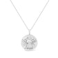 Haus of Brilliance .925 Sterling Silver Diamond Accent Cancer Zodiac Design 18" Pendant Necklace Medallion (K-L Color, I1-I2 Clarity)