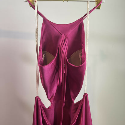 Jenny Yoo Kendra Sleeveless Halter Neck Gowns Pink/Size 10