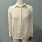 Reconnect Barbican Long Sleeve Stretch Hem Silk Maternity Blouse - /Off White - SM