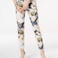 7 For All Mankind Cropped Printed Skinny Jeans - Floral - White Multi